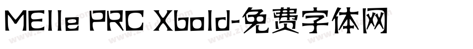 MElle PRC Xbold字体转换